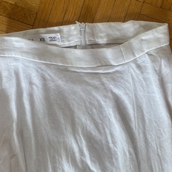 Backstage brand white long linen skirt - Picture 4 of 4